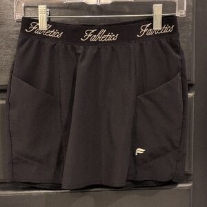Fabletics Black Skort with Logo Waistband